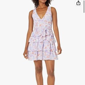 Likely tiered flower mini dress